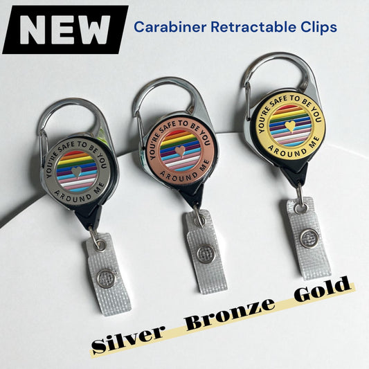 Metal Retractable Carabiner Clips