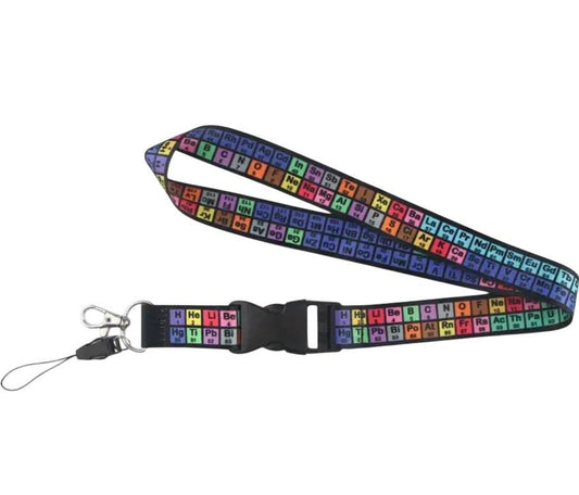 Periodic Table of Elements Lanyard  Enthusiast