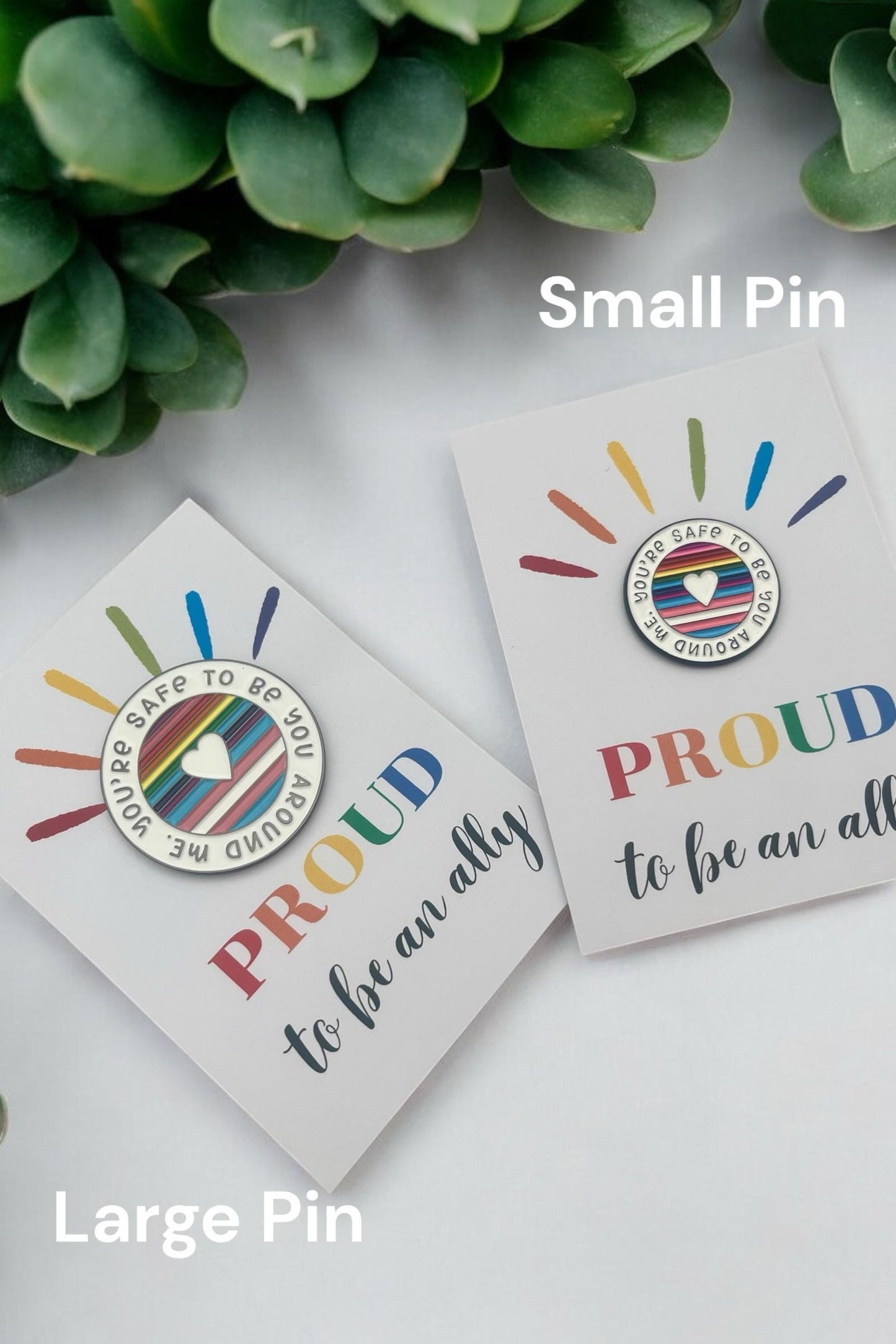 Large ALLY Pride Pin