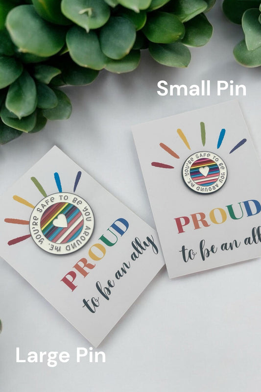 Large ALLY Pride Pin